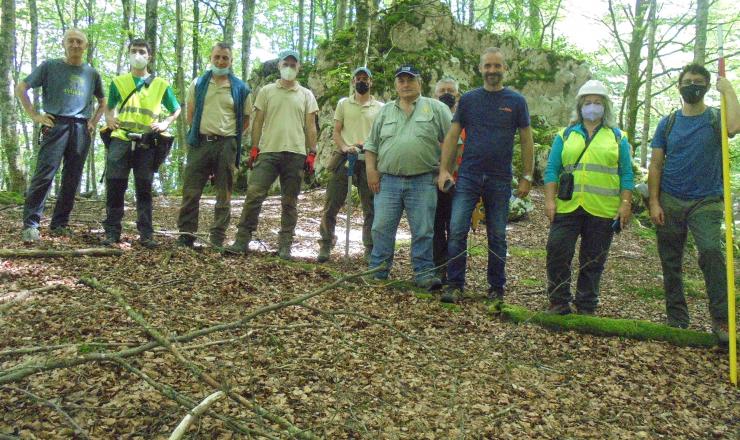 Trabajos de investigación en las parcelas del GO Fagus en Burgos, Álava y Gipúzcoa. Fotografías realizadas por Esther Merlo. Madera Plus